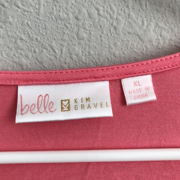 Belle by Kim Gravel Rayon Spandex Shrug - Coral (sz XL) A587912 - Picture 3 of 4